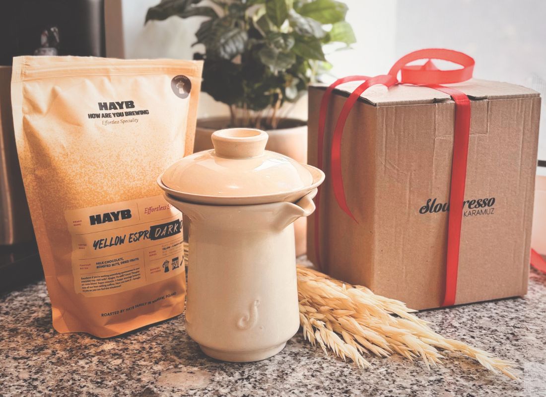 Slowpresso Classsic na Dzień Matki - zestaw z kawą Hayb