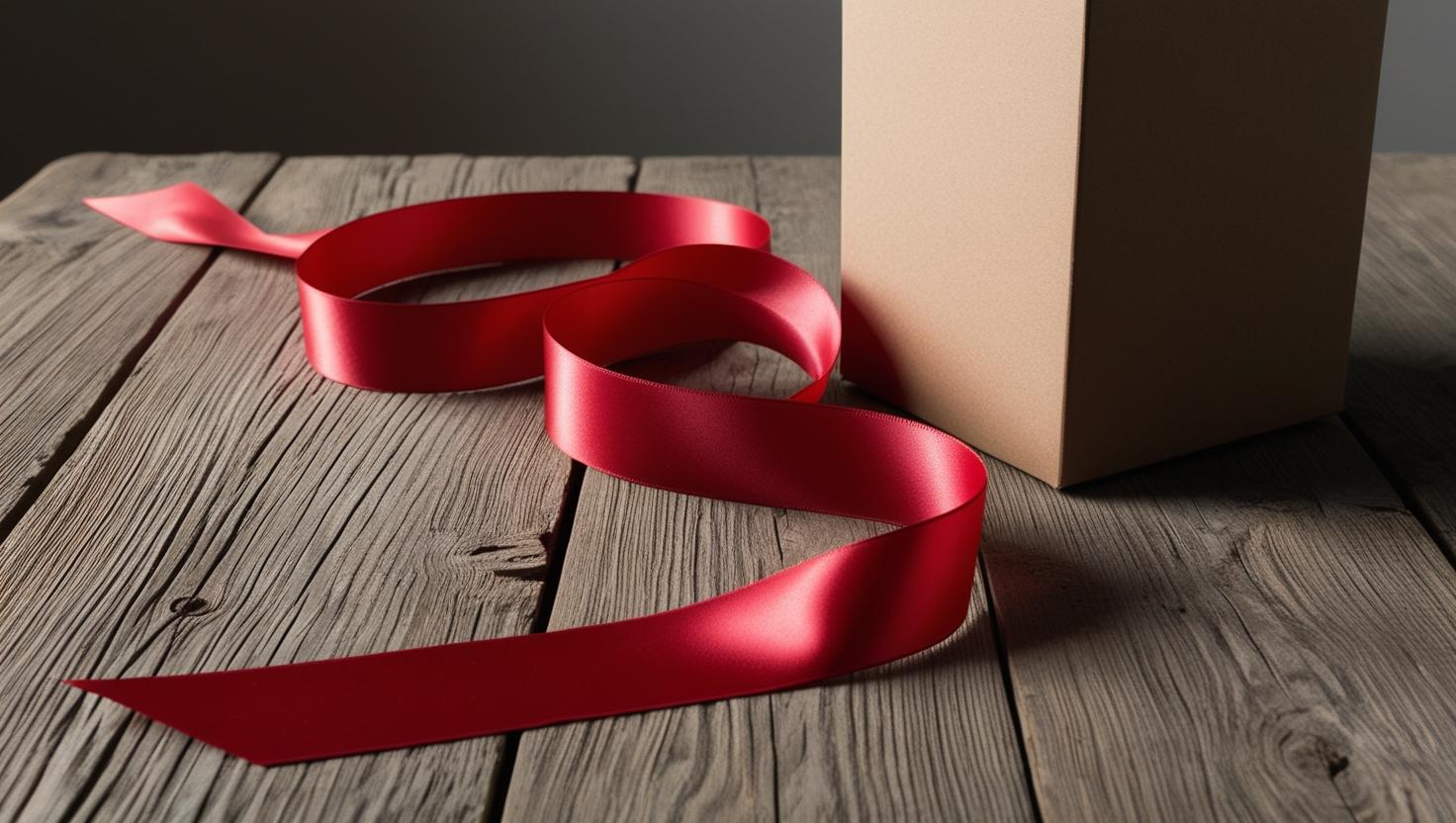 Opakowanie na prezent Slowpresso w prezencie. Czerwona wstążka i kartonowe ekologiczne opakowanie